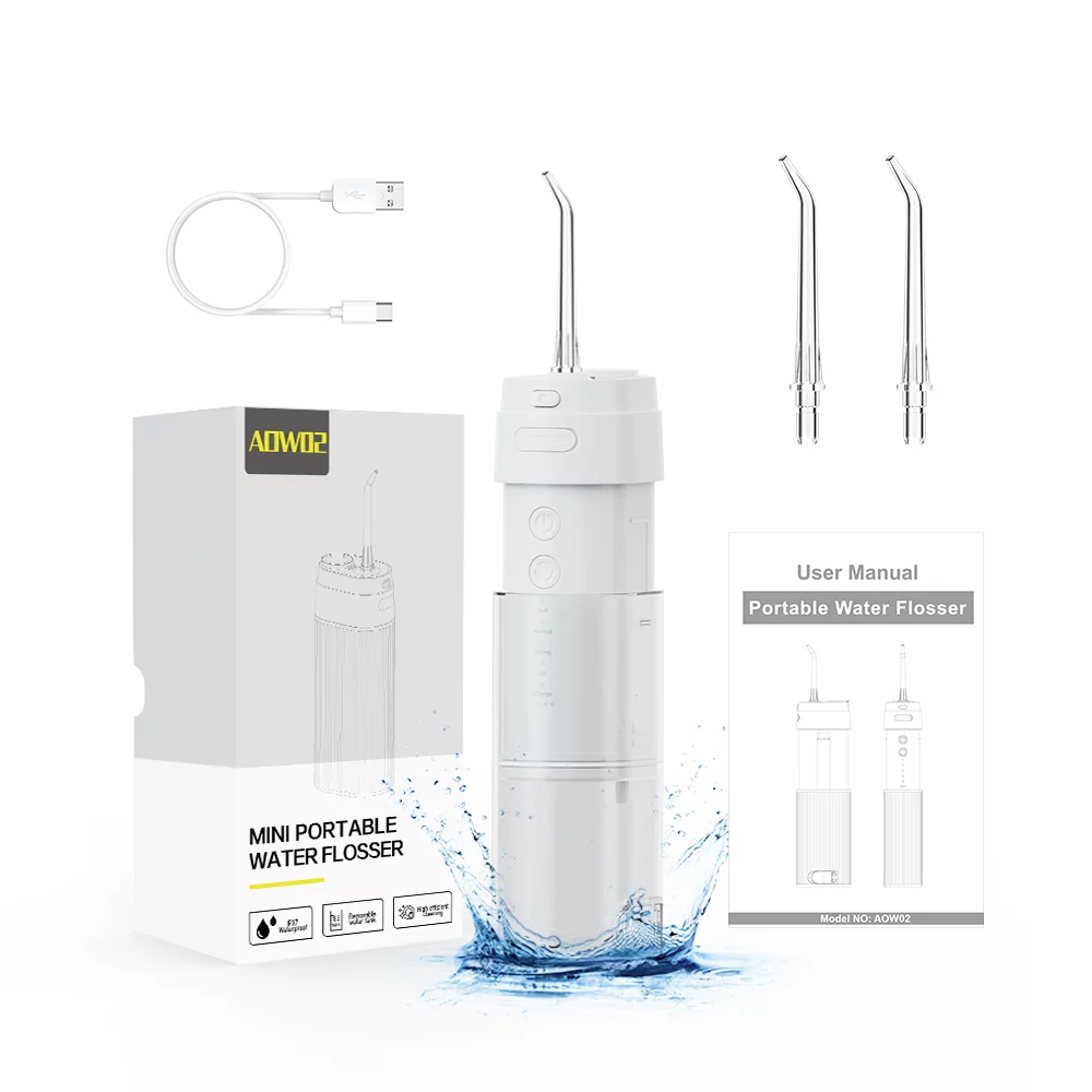 OEM Portable Mini Water Flosser Automatic 180ml For Teeth Cleaning OEM prenosný mini flosser na vodu Automatic 180 ml na čistenie zubov